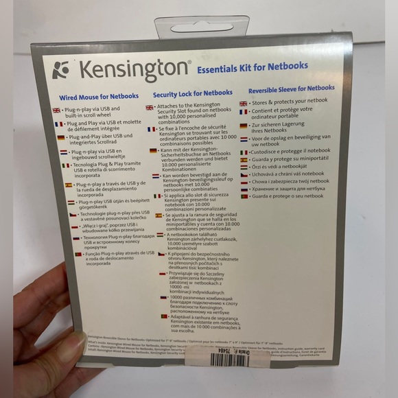 KENSINGTON NOTEBOOKS ESSENTIALS KIT MOUSE PAD AND LOCK COMPUTER LAPTOP SECURE - Picture 2 of 4